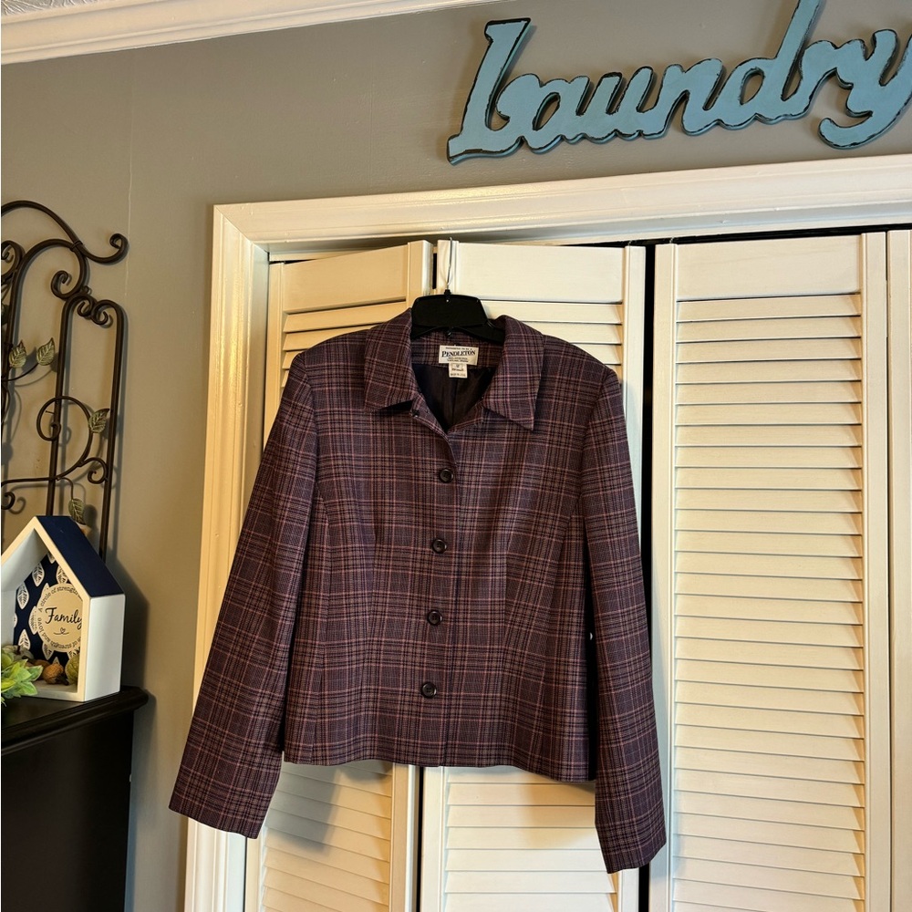 Vintage Pendleton 100% Virgin Wool Jacket SZ 12